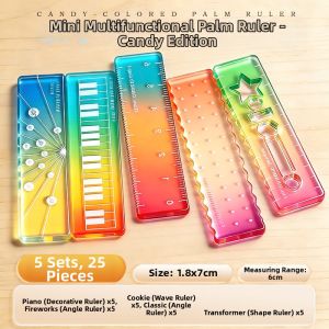 KUWUBIANJING | Transparent Multi-function Ruler For Students