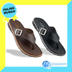 Sendal Jepit Pria Dewasa Kekinian CARVIL SANO 01 M - Dark Brown