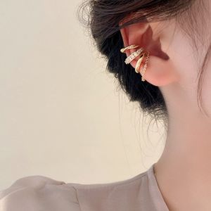 Bộ 3 chiếc khuyên tai kẹp vành tai mẫu mới nhất phụ kiện trang sức nữ
