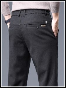 Quần Âu Công Sở Nam Ống Đứng Mài Mòn Thời Trang Thu Xuân Quần Dài Ống Đứng Quần Dài Thường Ngày Cho Bố