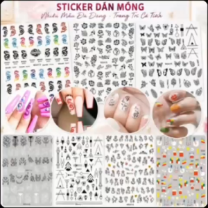 Sticker Dán Móng Họa Tiết Rồng Nghệ Thuật Và Hoa Lá Trang Trí Nail WG410 - WG429