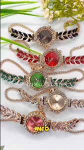 Jam Tangan Wanita Tali Serut Asli Analog Tahan Air Luxury Diamond Premium Original Quartz Quality New Model Fashion Import Stainless Steel Titanium Anti Karat Kaca Tebal Aksesoris Arloji Women Watches Cewek Korean Style Kondangan Mewah -JWT-09