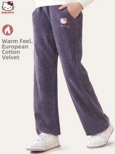 Hello Kitty | Wide Leg Corduroy Pants Girls Loose Trousers