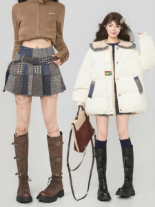 KEIKO | Plaid Contrast Pleated A-line Mini Skirt