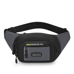 Sporty Mens Small Crossbody Bag Riding Waist Bag Chest Bag Single Shoulder Bag Bike Difference Bag Soft Handle Korean Style