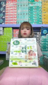 คุณสมบัติของยกแพ็ก 10ห่อ กระดาษเช็ดหน้า หนา5ชั้น 300แผ่น เช็ดปากกระดาษทิชชู่ กระดาษชำระ