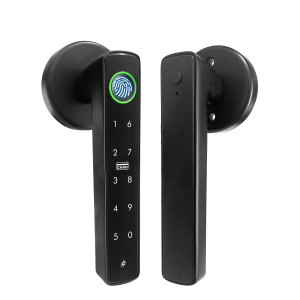 Electronic Door Handle Lock Tuya Devices Fingerprint Recognition Door Lock Smart Life APP Control Smart Door Lock System