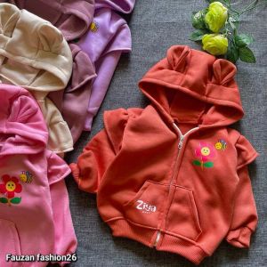 Jaket Bayi perempuan Motif saku Rempel/jaket ziya baby
