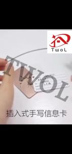 TWOL 1pcs Aluminum Alloy Waterproof Luggage Tag: Travel Bag Identification Made Easy