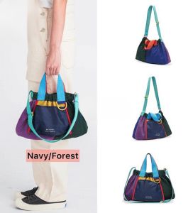 Girls Dumpling Bag Canvas body Shoulder Handbag Foldable Shopping Bag Dopamine Dumpling Bag