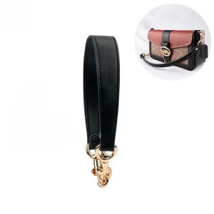 สายสะพายกระเป๋าโคช สายสะพายไหล่แบบยูนิเซ็กซ์ สีดำ สายสะพายกระเป๋าสะพายข้างแบบถือเดี่ยว สายรัดกระเป๋าแบบเปลี่ยนได้ สายรัดกระเป๋าแบบถือเดี่ยว