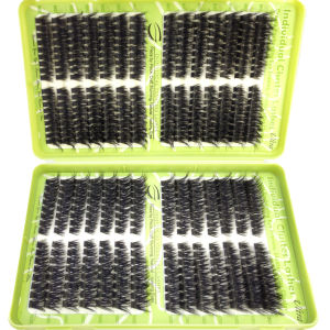 Miếng Nối Mi Tự Làm Kiểu D Curl Mega Volume Mi Lẻ Cụm Mi HBZGTLADLash Làm Thủ Công Tóc Tổng Hợp