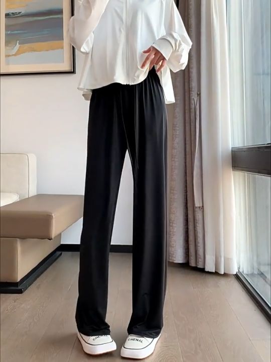 Free Shipping 2024 Stretchy Waist Bound Feet Sweatpants Beetroot