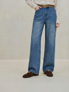 INMAN | Cotton Wide Leg Straight Jeans