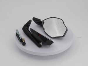 1 Pair Wide Angle Motorcycle Rearview Mirror | 360° Adjustable HD Alloy Mirror