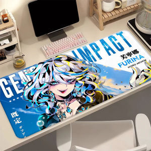 Bandai | Mouse Pad Laptop HD Genshin Impact Gaming Anime Keyboard Pad Computer Kawaii Girl Desk Mat PC Accessories Gamer Office Carpet