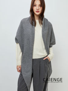 CAIENGE | Warm Autumn Winter Shawl Red