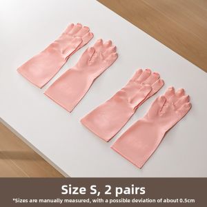 LANJIAOLUO | Waterproof Food Grade Rubber Gloves For Womens Housework Thickening Wear-Resistant Dishwashing Protection