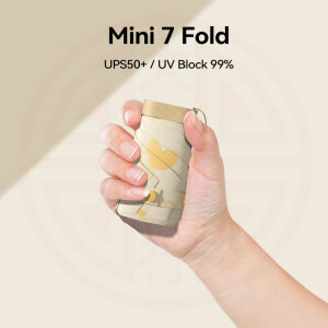 Summer Portable Mini Pocket Women Sun Umbrella UV Protection 7 Folding Card Umbrella Windproof