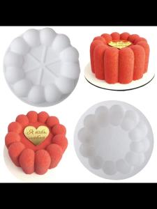 Concave Flower Mousse Silicone Molds Single or Multi-Cavity Concave Flower Molds French Pastry Mini Cake Baking Molds