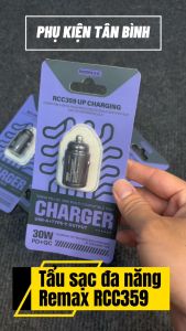 Tẩu Sạc Xe Hơi Đa Năng Remax RCC359 Chính Hãng ( Sạc Nhanh PD 30W QC3.0 )
