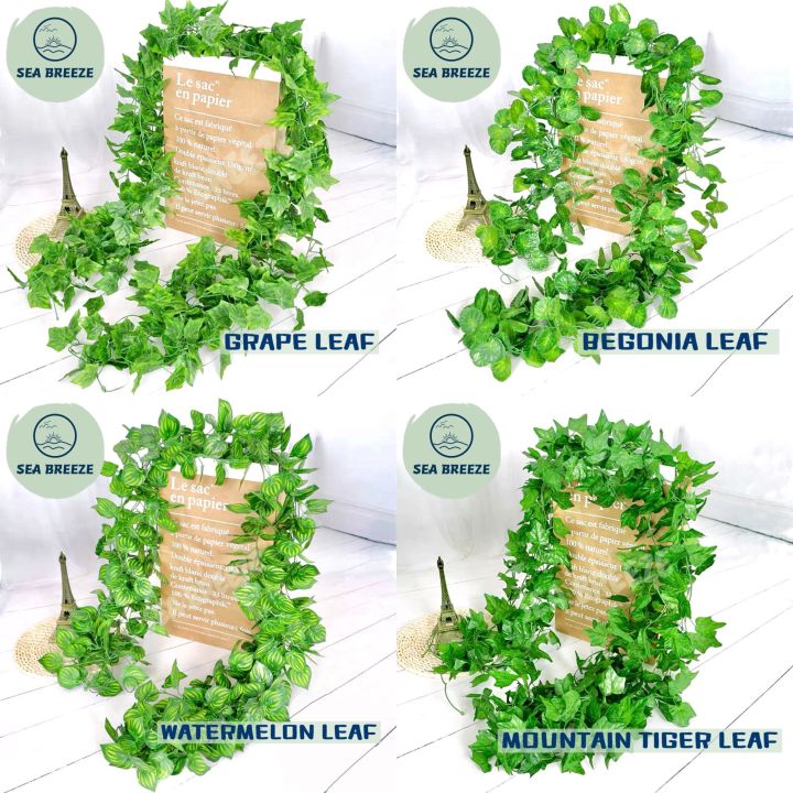 [READY STOCK] 2.3M Long Artificial Green Leaf Garland Plants / Fake