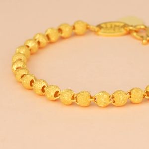 Chow Sang Sang 周生生 999.9 24K Pure Gold Chinese Gifting Collection Beaded Bracelet for Women 17cm 93778B Price-by-Weight 10.48g Gold