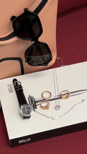 MILLENNE Made For The Night Square Crystal Set Eternity Cubic Zirconia Rose Gold Ring with 925 Sterling Silver