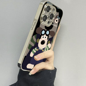 Creative Cartoon Dog Phone Case for  16Pro Max 15Pro New 14 Anti-Fall Leather Style Male Female Special Design