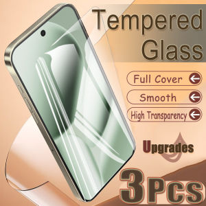3PCS Fingerprint-Unlock Protect Tempered Glass for Google Pixel 10 Pro XL Clear Anti Explosion Screen Protector Film Full Covers