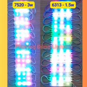 LED Hắt tự chạy RGB 6113 - 6313 - 7520 Chạy Đuổi Tự Động Chống nước Vỉ 20 thanh Dài 22m