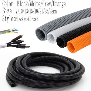 Color Auto Wire Loom Harness Sleeve Corrugated Plastic Conduit Auto Car Motorcycle Cable Protective Hose for Engine Electrical