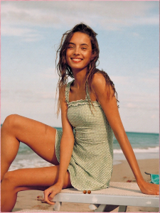 Atlantic Beach | Chic Girl Retro Checkered Swim Dress