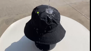 Waterproof Bucket Hat Sun Hat Wide Brim Fisherman Hat with Chin Strap Sun Protection Breathable for Beach Hiking Fishing Outdoor