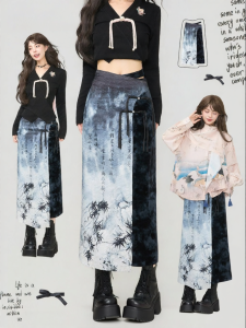 KEIKO | Chân Váy Bút Chì Phong Cách Cổ Điển Nhung