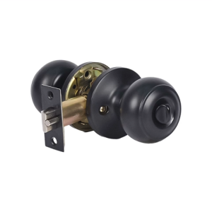 DIRECT HARDWARE Tubular Entrance Lock Black 609-ET-BLK