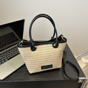 Túi Tote Dệt Rơm Dung Tích Lớn Túi Xách Nữ Túi Tote Dệt Rơm Dây Đeo Chéo Đa Năng Túi Xách Thường Ngày Thời Trang Mùa Xuân Mùa Hè