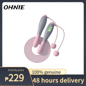【OHNIE】Jumping rope for adult exercise Adjustable Skipping rope Counter Rapid Speed Jump rope gym equipment 【Cordless】