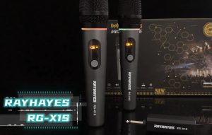 RAYHAYES UHF Rechargeable Wireless Dynamic Handheld Microphone For DJ Events Christmas performance