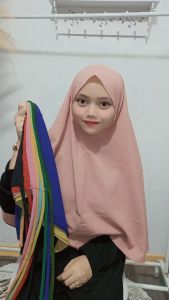 KANZA - CADAR CERUTY 2LAYER /cadar niqab muslimah/cadar tanpa jahitan bawah mata