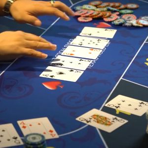 Casino Poker Table Mat | Texas Holdem Mat Poker Mat Game Tablecloth Mat Non-Slip Rubber Base | Tikar Main Poker