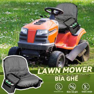 600D Oxford Cưỡi Máy Cắt Cỏ Ghế Kèm 2 Túi Bảo Quản Đa Năng Máy Kéo Bảo Vệ Ghế Cho Hầu Hết Các Máy Cắt Cỏ Đầy Bông