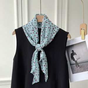 XUELINLU | Dotted and Striped French Style Lightweight Scarf