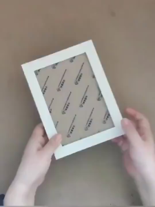 กรอบรูป ไม้ กรอบใส่ครอสติช กรอบรูปมินิมอล แบบตั้งโต๊ะ ขนาด A4 4นิ้วx6นิ้ว ตกแต่งบ้าน ของขวัญ