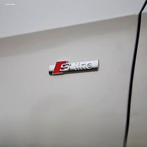 Audi Leaf Plate Sline Side Sticker for A3 A4L A6L Q3 Q5L Q7 A7 Car Modification Decoration Sticker Auto Accessories