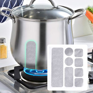 10pcs/sheet Bucket Pot Crack Repair Sticker Waterproof High Temperature Resistant Aluminum Foil Tape Anti-leaking Pan Hole Repairing Patch