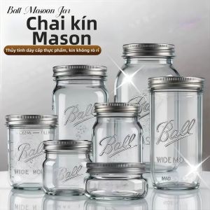 Lọ Kính Dạng Thực Phẩm Để Lưu Trữ Yến Mạch Ngâm Đêm Và Mật Ong