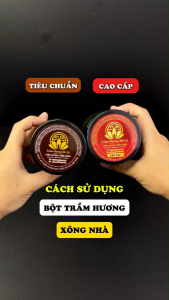 Bột trầm hương xông nhà tẩy uế sạch tự nhiên hương thơm dịu nhẹ Trầm Hương Hà Xá an toàn cho sức khỏe đồ thờ cúng phong thủy thu hút tài lộc cho gia chủ