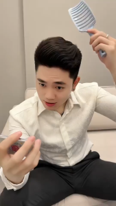 Lược Massage Tạo Phồng Vuông Hỗ Trợ Giảm Rụng Tóc Khi Chải Chống Rối Tóc Ướt