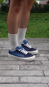 {Siêu cuối tháng} Giày sneaker thời trang Ancol Street Denim cho Nam Nữ Size 36-43 chất liệu da cao cấp miếng lót giày Eva đế cao su êm chân thoáng khí.